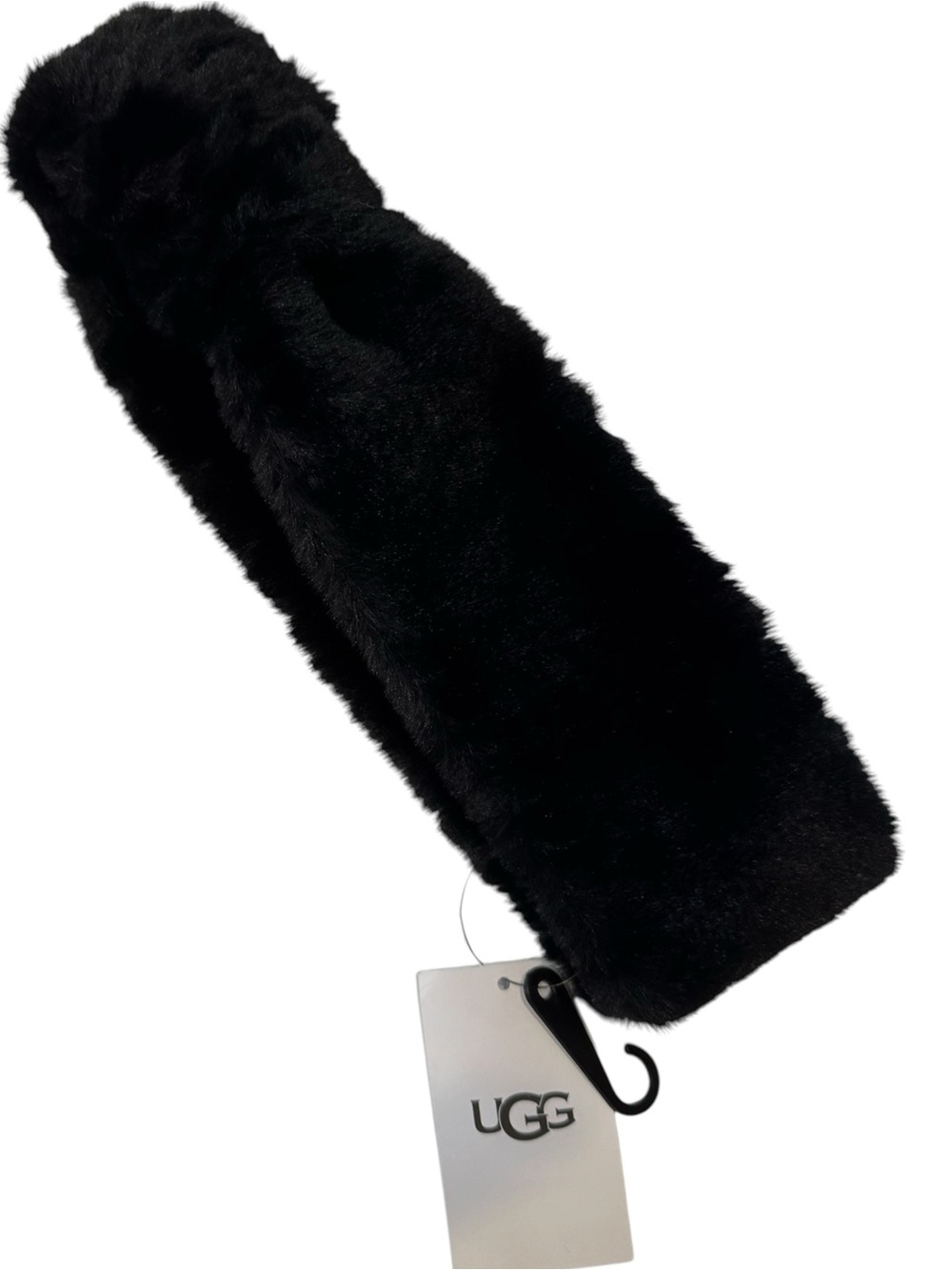 NWT UGG WOMENS BLACK FAUX FUR HEADBAND ONE SIZE - Picture 9 of 16
